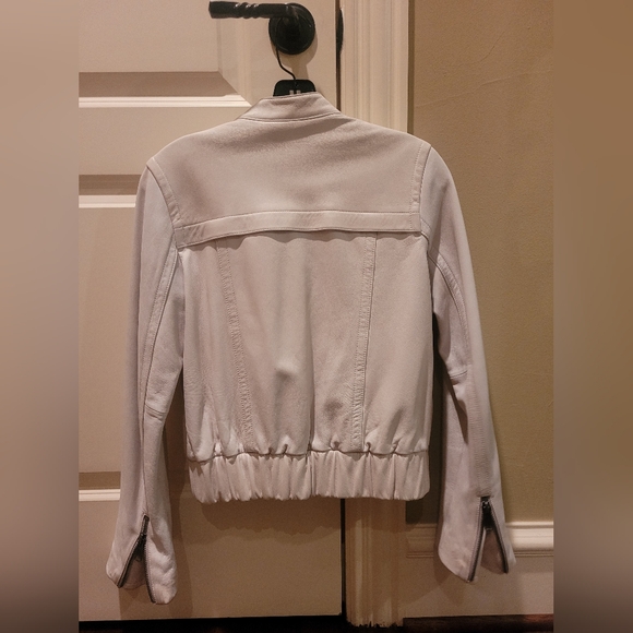 GAP white leather jacket - Picture 3 of 6